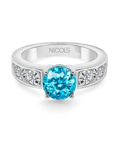 Joyas Nicols Anillos Compromiso Aniversario | Anillo Diamante Zircon Amelie