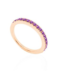 Joyas Nicols | Anillo Amatista Dafne Band