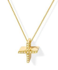 Joyas Nicols Medallas Y Cruces | Cruz Oro Diamantes Catholic Sign