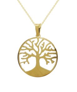 Joyas Nicols Medallas Y Cruces | Colgante Rbol Vida Oro 18Kt