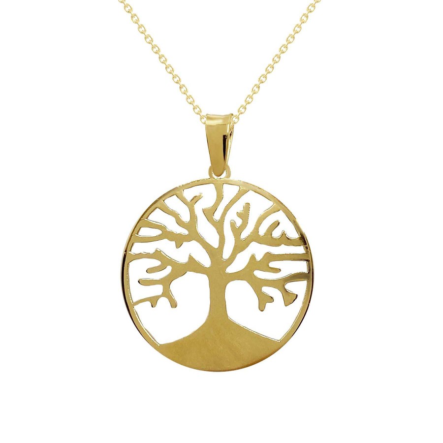 Joyas Nicols Medallas Y Cruces | Colgante Rbol Vida Oro 18Kt