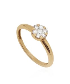 Joyas Nicols | Anillo Diamantes Pasion De Diamantes 0.23 Oro Rosa