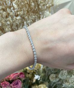 Joyas Nicols Pulseras | Pulsera Diamantes Riviere Redonda 3.00Ct