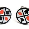 Joyas Nicols Gemelos De Boda | Gemelos De Acero Poker Texas Holdem