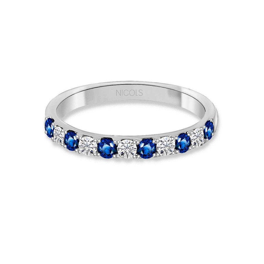 Joyas Nicols | Anillo Diamantes Zafiro Azalea