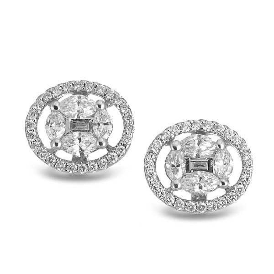 Joyas Nicols | Pendientes Diamantes Dormilonas Oval