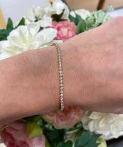 Joyas Nicols Pulseras | Pulsera Diamantes Riviere Redonda 1.10Ct