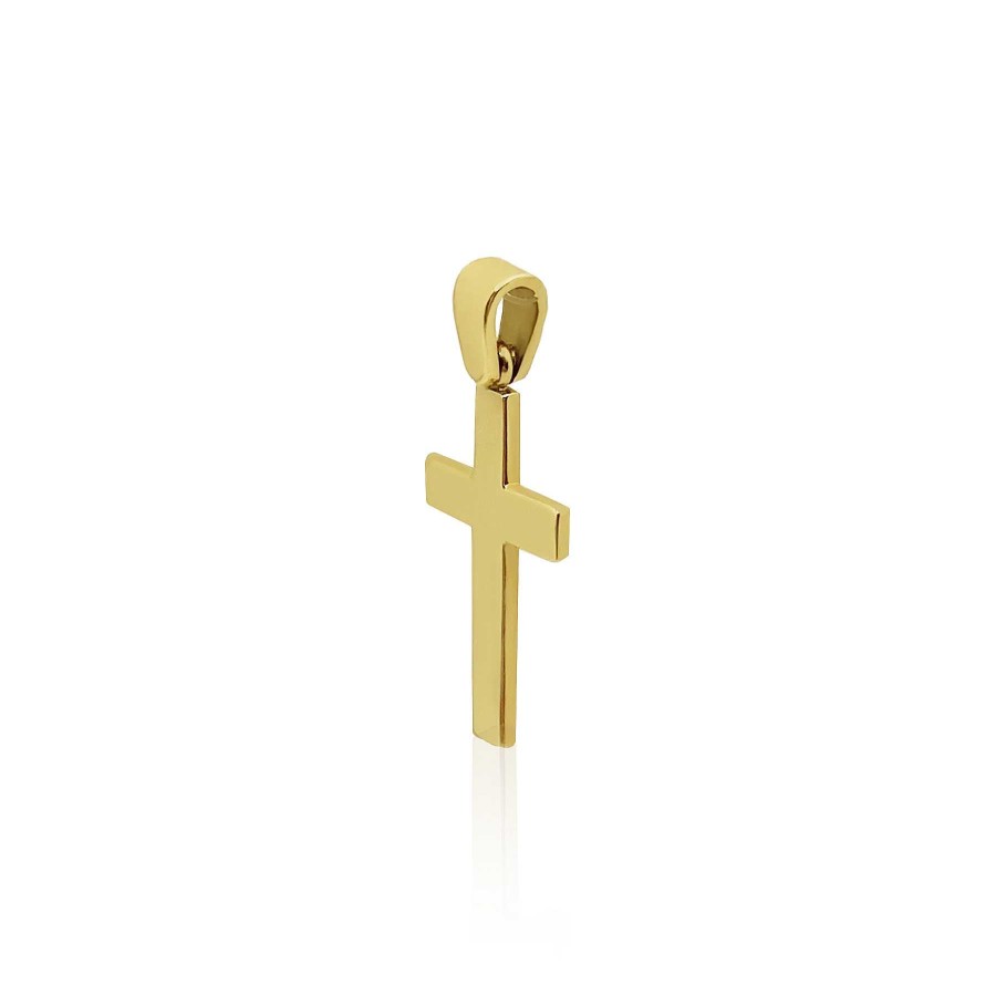 Joyas Nicols Medallas Y Cruces | Cruz Oro Amarillo Catholic Sign