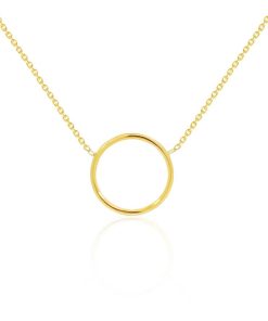 Joyas Nicols Colgantes | Collar Aro C Rculo Oro Amarillo