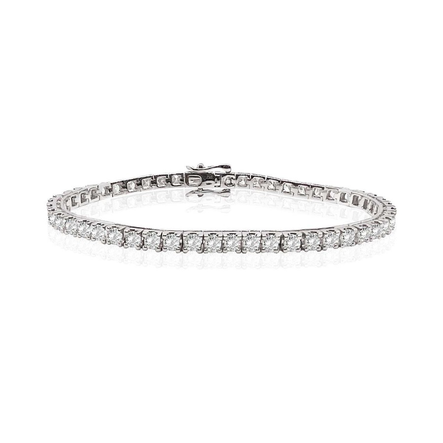 Joyas Nicols Pulseras | Pulsera Diamantes Rviere Square 4.00Ct