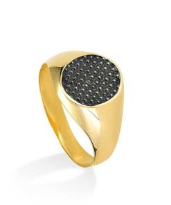 Joyas Nicols Anillos De Hombre Sellos | Sello Oro Bolas Moderno