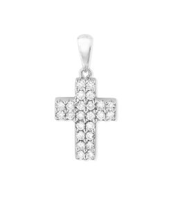 Joyas Nicols Medallas Y Cruces | Cruz Diamantes Doble Catholic Sign