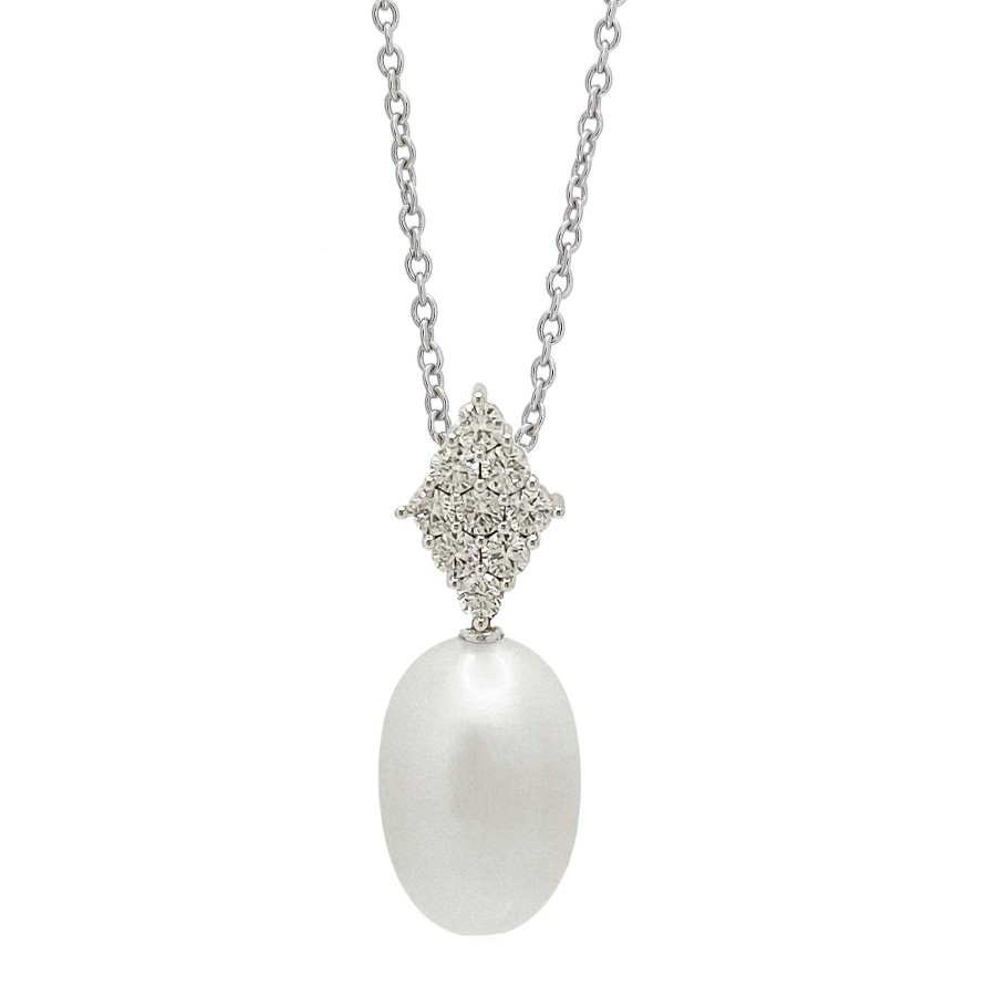 Joyas Nicols Colgantes | Colgante Diamantes Y Perla Pearls Lady