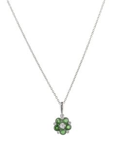 Joyas Nicols Colgantes | Colgante Flor Esmeraldas Mini Details