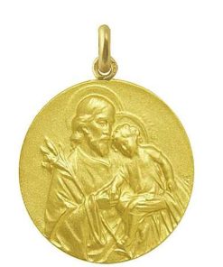 Joyas Nicols Medallas Y Cruces | Medalla San Jos Oro 18 Kt.