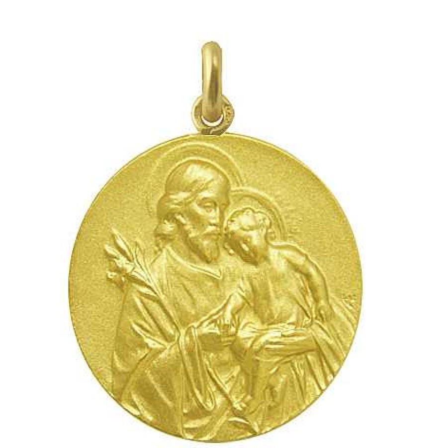 Joyas Nicols Medallas Y Cruces | Medalla San Jos Oro 18 Kt.