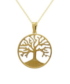 Joyas Nicols Medallas Y Cruces | Colgante Rbol Vida Oro 18Kt