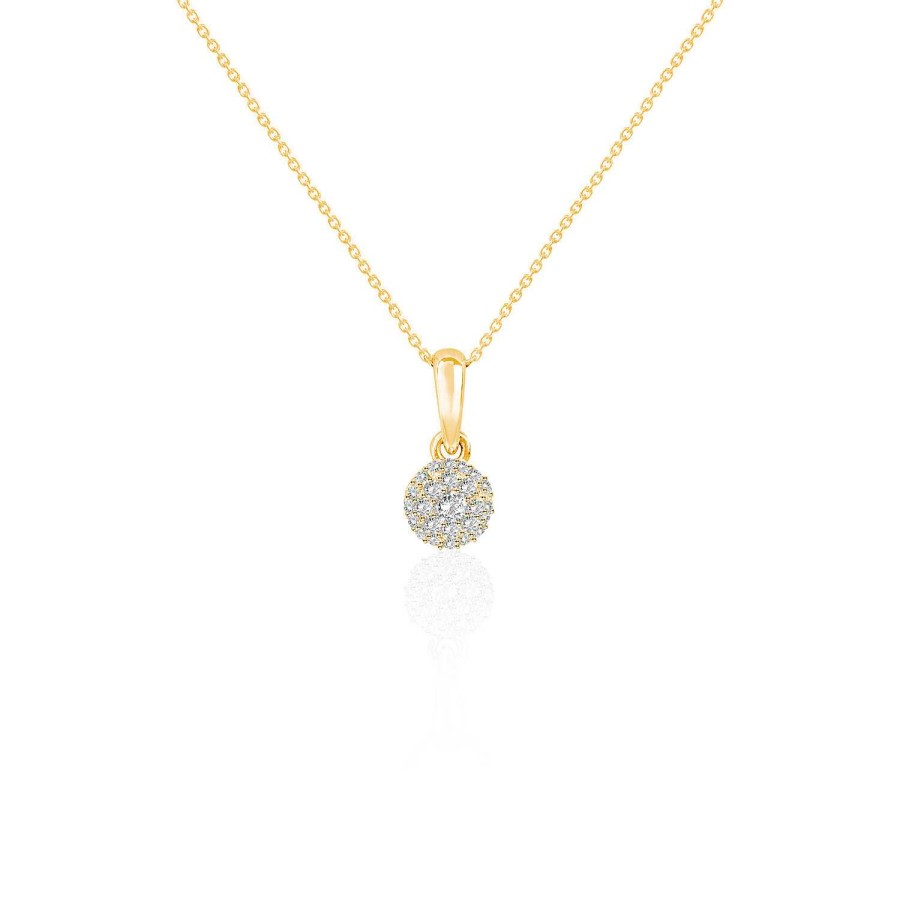 Joyas Nicols Colgantes | Colgante Diamantes Style 0.10 Oro Amarillo