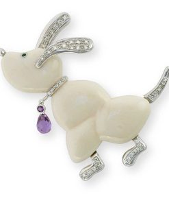 Joyas Nicols Broches | Broche Love My Dogs Perro Basset Hound