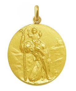 Joyas Nicols Medallas Y Cruces | Medalla San Cristobal Oro 18 Kt.