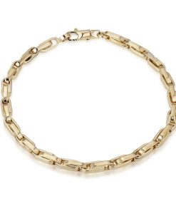 Joyas Nicols Pulseras De Hombre | Pulsera Oro 18Kt Daily 21Cm