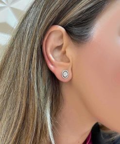 Joyas Nicols | Pendientes Diamantes Dormilonas Oval