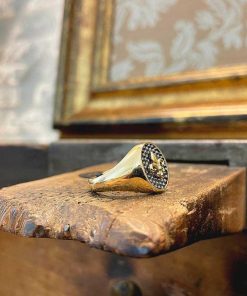 Joyas Nicols Anillos De Hombre Sellos | Sello Oro Flor De Lis