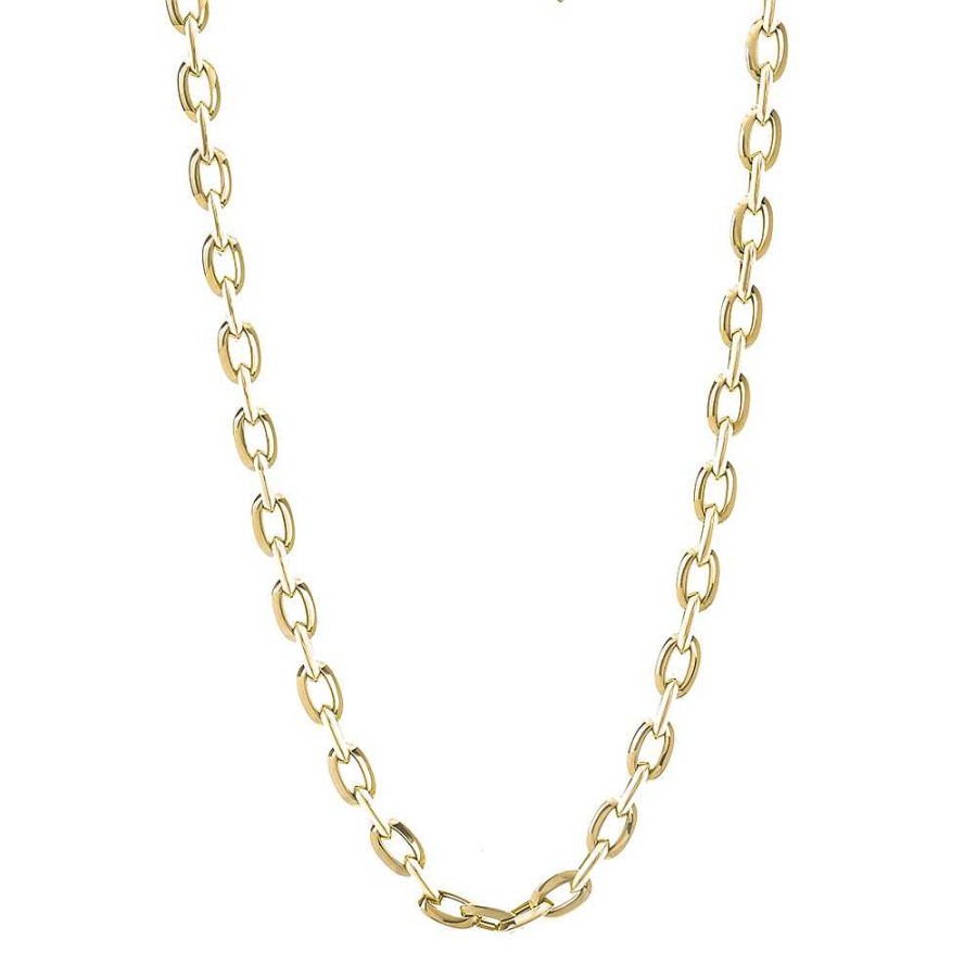 Joyas Nicols Colgantes | Cadena Oro 18Kt Eslabon Bisel 60Cm