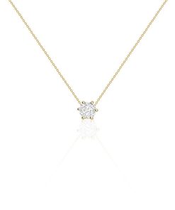 Joyas Nicols Colgantes | Collar Diamante Alexia 0.55-1.00Ct Solitario Oro Amarillo