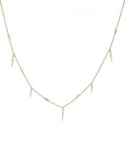 Joyas Nicols Colgantes | Collar Oro Pinchos Celebrity 108