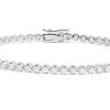 Joyas Nicols Pulseras | Pulsera Diamantes Riviere Garras 2.00Ct