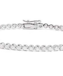 Joyas Nicols Pulseras | Pulsera Diamantes Riviere Garras 2.00Ct