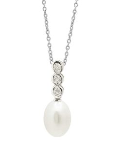 Joyas Nicols Colgantes | Colgante Diamantes Y Perla Pearls Lady