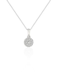 Joyas Nicols Colgantes | Colgante Diamantes Style 0.32 Oro Blanco Pureza