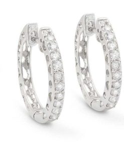 Joyas Nicols | Pendientes Diamantes Aro Criolla