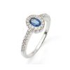 Joyas Nicols Anillos De Compromiso Azul | Anillo Diamond Colour