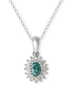 Joyas Nicols Colgantes | Colgante Esmeralda Oval Detail