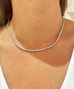 Joyas Nicols Colgantes | Collar Diamantes Riviere 9Ct 43Cm