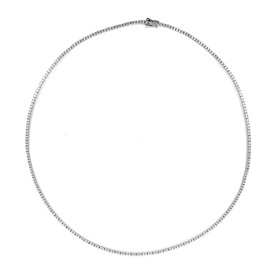 Joyas Nicols Colgantes | Collar Diamantes Riviere 1.80Ct 43Cm Jackie