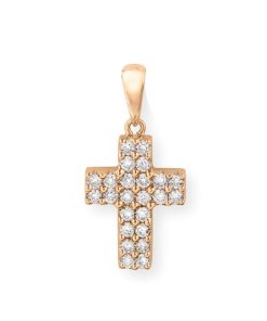 Joyas Nicols Medallas Y Cruces | Cruz Diamantes Doble Catholic Sign