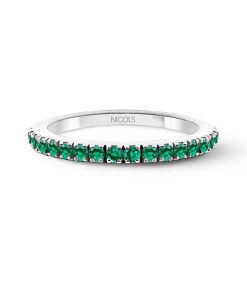 Joyas Nicols | Anillo Esmeralda Dafne Band