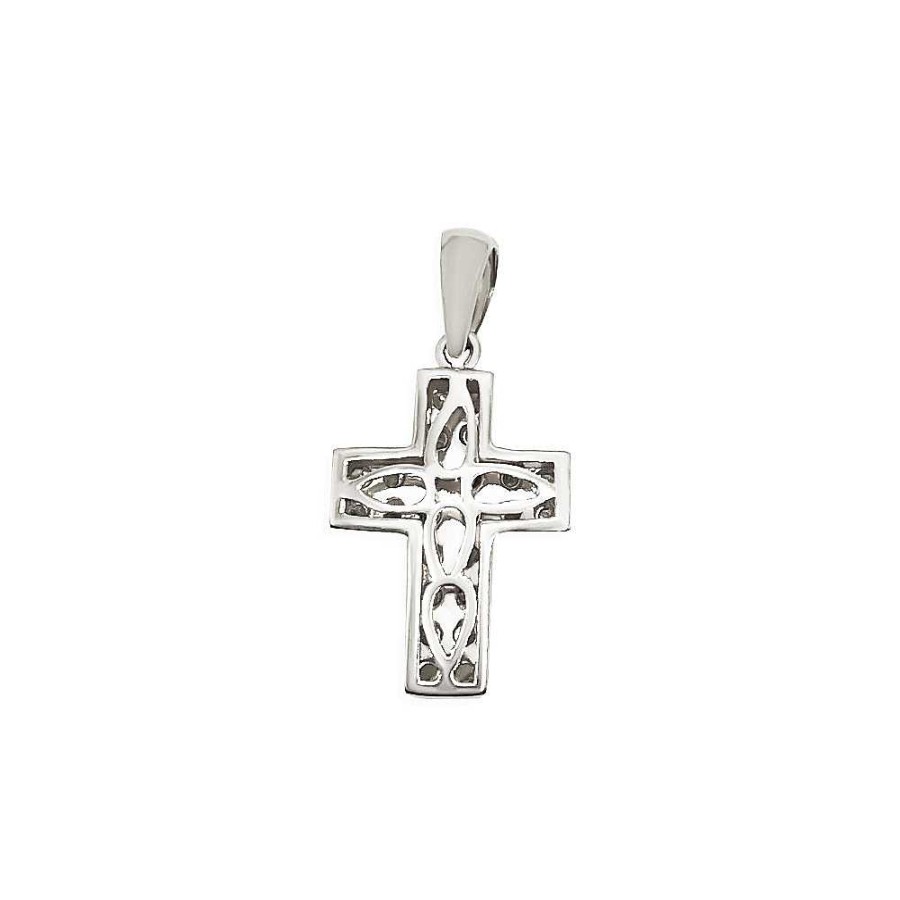 Joyas Nicols Medallas Y Cruces | Cruz Topacios Doble Catholic Sign