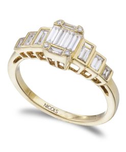 Joyas Nicols Anillos Compromiso Aniversario | Anillo Diamantes Minerva 0.65Ct Oro Amarillo