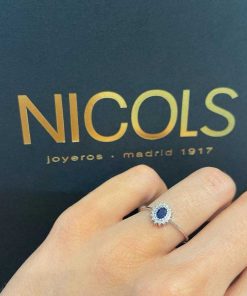 Joyas Nicols | Anillo Zafiro Oval Detail