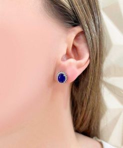 Joyas Nicols | Pendientes Zafiro Orla Dalia 2.60