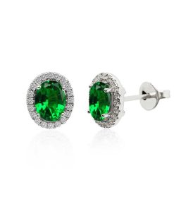 Joyas Nicols | Pendientes Esmeralda Orla Dalia 1.96