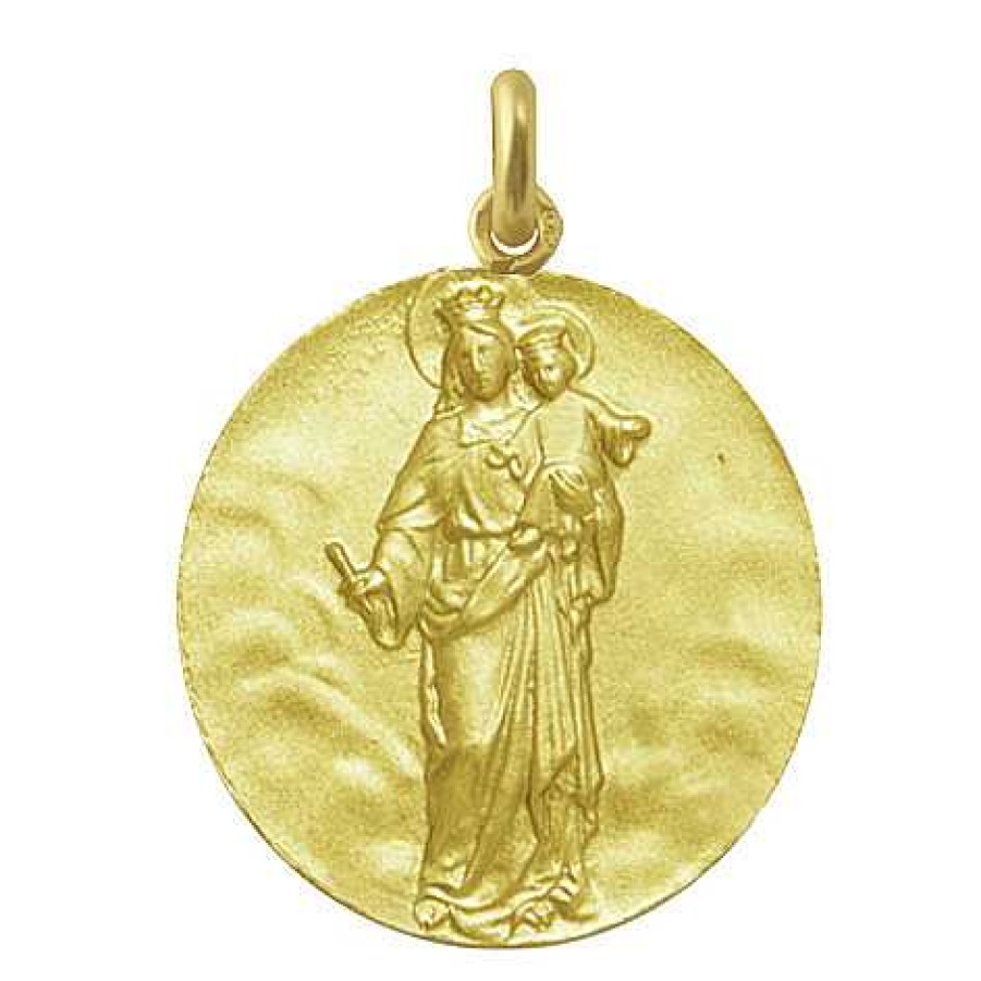 Joyas Nicols Medallas Y Cruces | Medalla Virgen Maria Auxiliadora 18Kt.