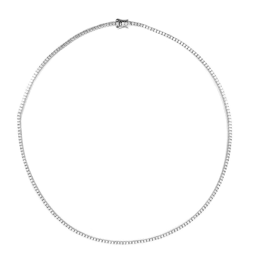 Joyas Nicols Colgantes | Collar Diamantes Riviere 5Ct 43Cm Jackie