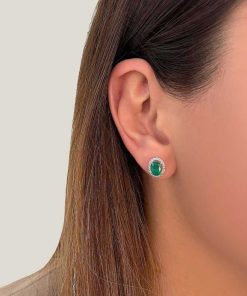 Joyas Nicols | Pendientes Esmeralda Orla Dalia 1.96