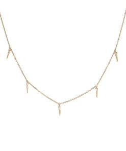 Joyas Nicols Colgantes | Collar Oro Pinchos Celebrity 108